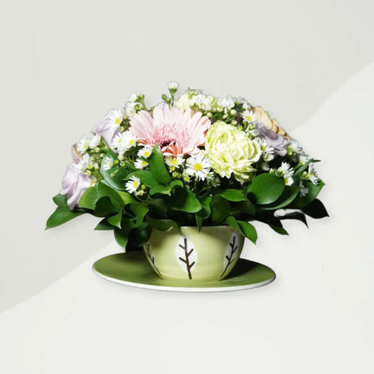 Cathy flower teacup Bow dan Bunga